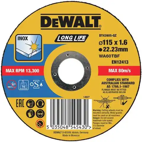 Utförsäljning Dewalt DT43905 Kapskiva